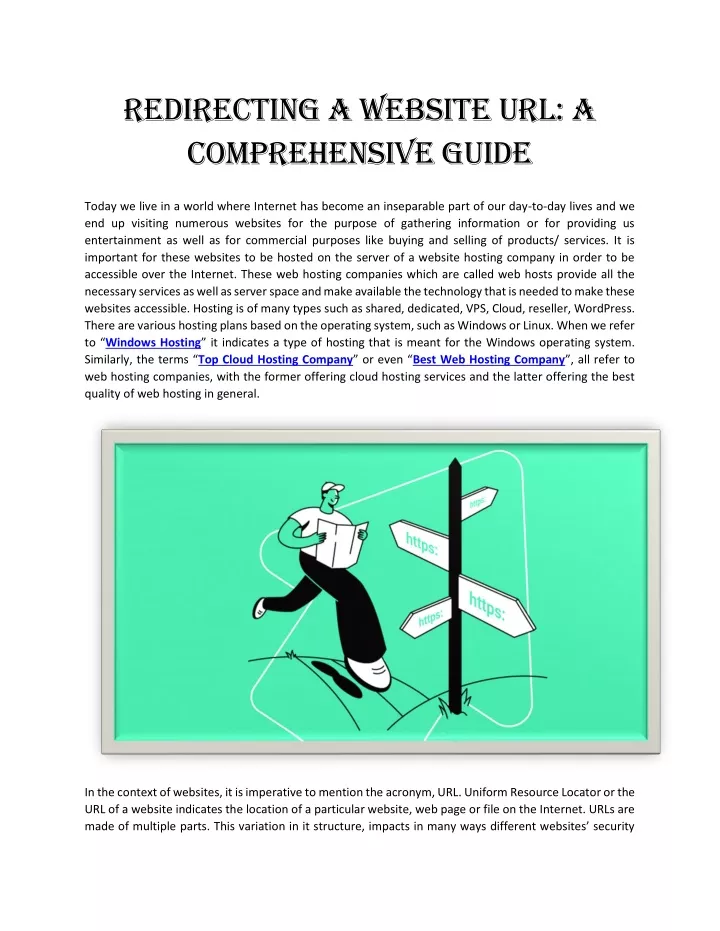 redirecting a website url a comprehensive guide