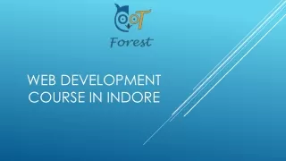 Web development course in Indore