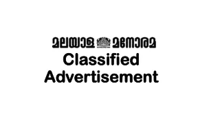 Malayala Manorama Newspaper Classified Advertisement Booking Online