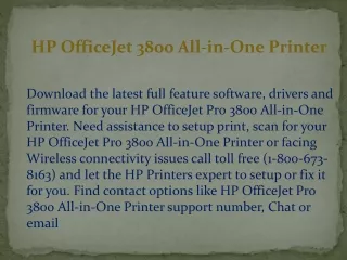 HP OfficeJet 3800 All-in-One Printer