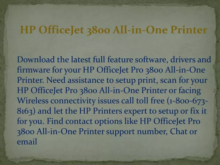 hp officejet 3800 all in one printer