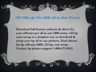 HP OfficeJet Pro 6800 All-in-One Printer