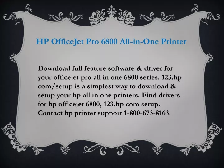 hp officejet pro 6800 all in one printer