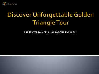 discover unforgettable golden triangle tour