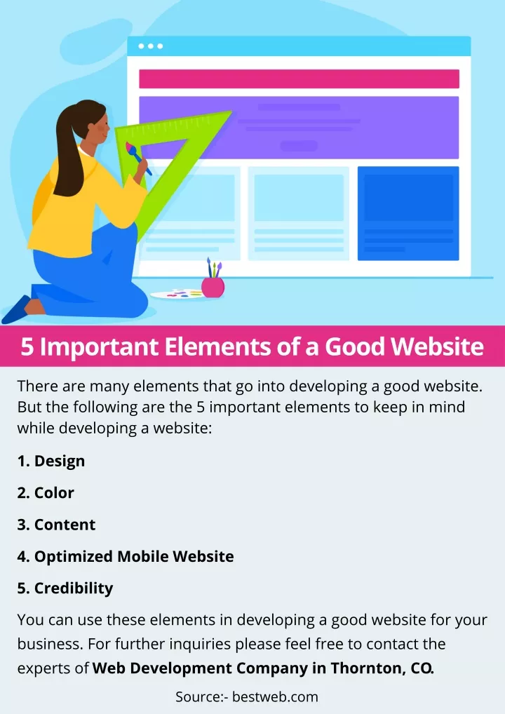 5 important elements of a good website