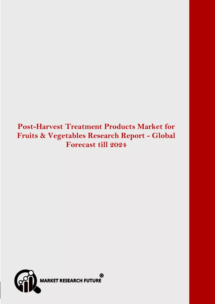 post harvest treatment products market for fruits