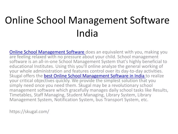 online school management software india