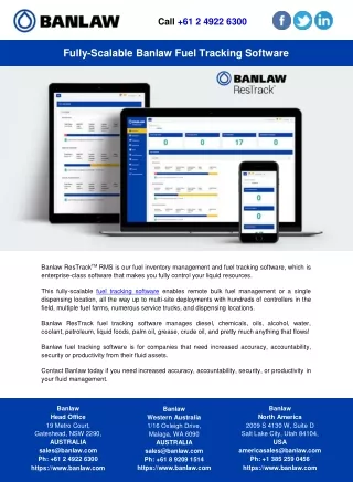 Fully-Scalable Banlaw Fuel Tracking Software