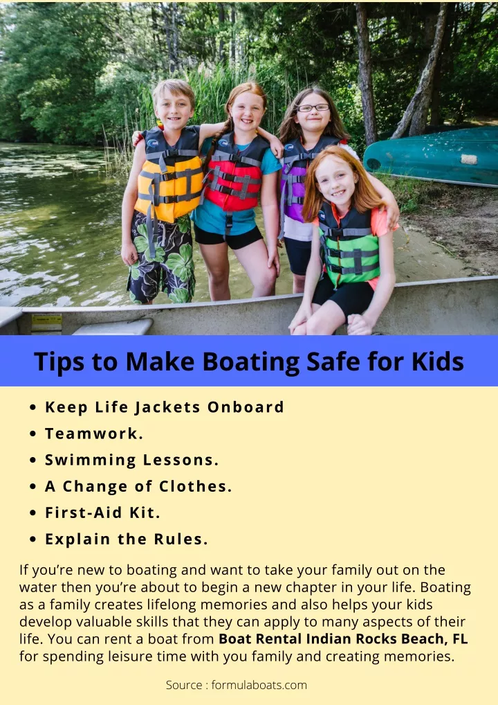 tips to make boating safe for kids