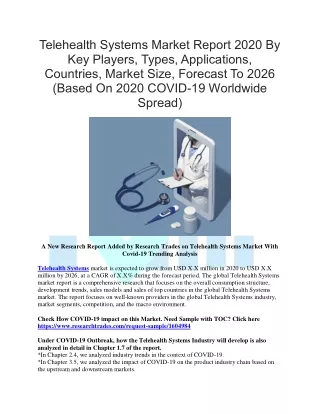 telehealth systems market report 2020