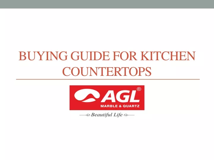 buying guide for kitchen countertops