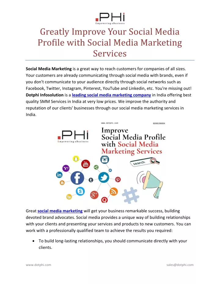 greatly improve your social media profile with
