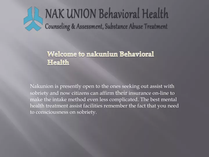 welcome to nakuniun behavioral health