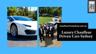 Luxury Chauffeur Driven Cars Sydney