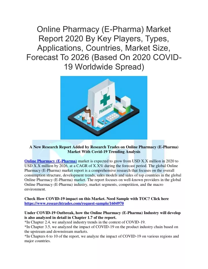online pharmacy e pharma market report 2020
