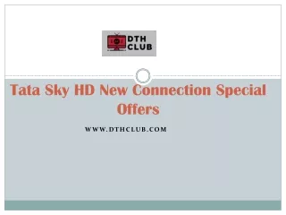 Tata Sky HD New Connection Special Offers - Dthclub.com