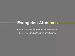 Evangelos Aftosmes - Worked at Dafnos , Hershey, PA