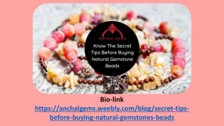 Tips Before Buying Natural Gemstones Beads