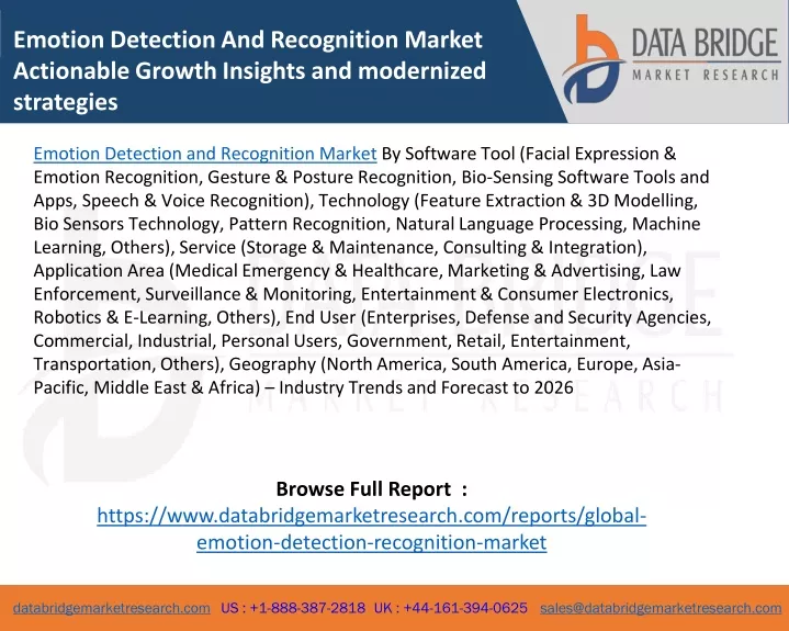 emotion detection and recognition market