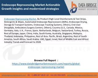 endoscope reprocessing market actionable growth