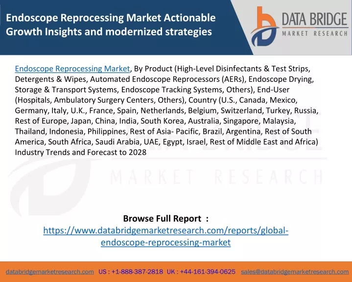 endoscope reprocessing market actionable growth