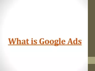 what is google ads