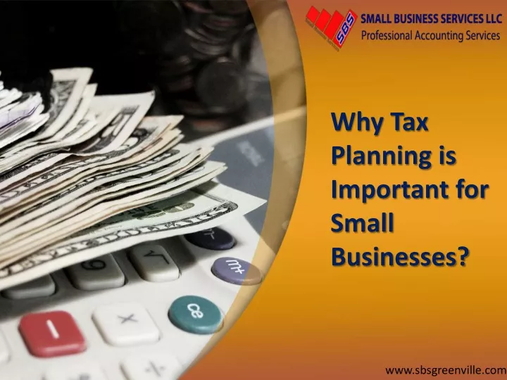 why tax planning is important for small businesses