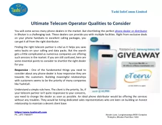 Ultimate Telecom Operator Qualities to Consider