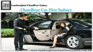 Chauffeur car hire Sydney
