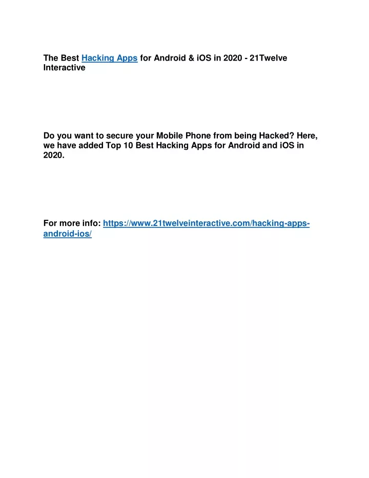 the best hacking apps for android ios in 2020