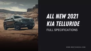 2021 Kia Telluride Specifications