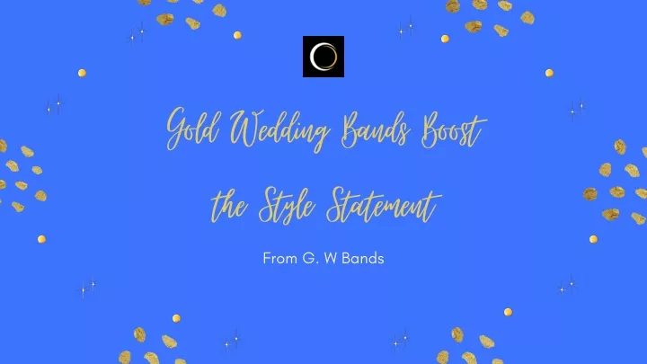 gold wedding bands boost