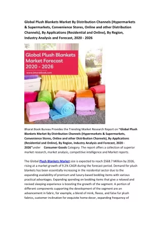 global plush blankets market by distribution