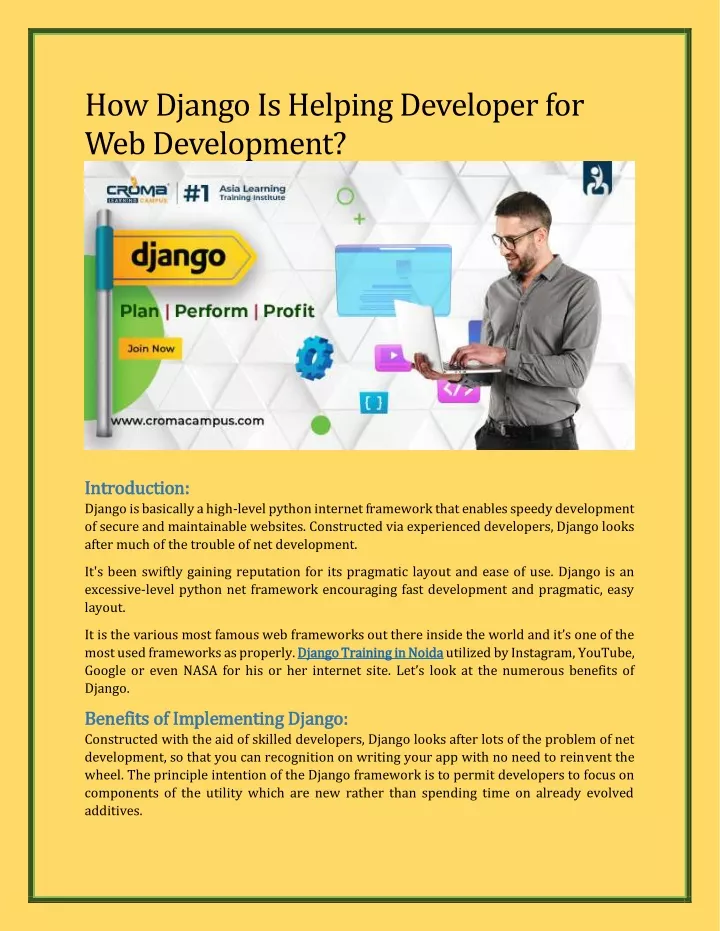 how django is helping developer
