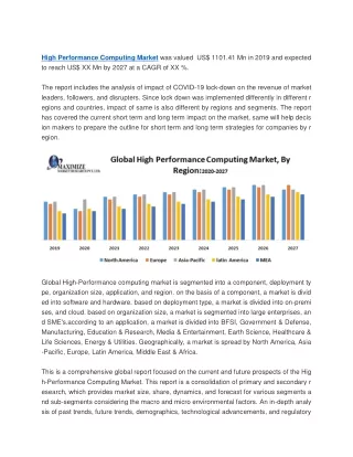 high performance computing market was valued