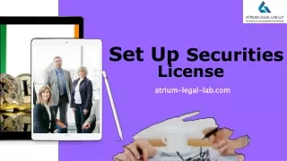Set Up Securities License