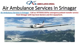 Air Ambulance Services in Srinagar