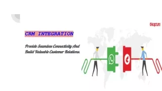 Maximizes your productivity by allowing all of your business applications to converse with each other through CRM Integr