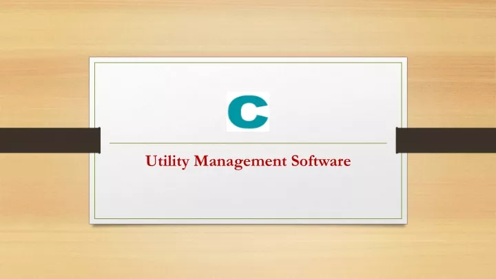 utility management software