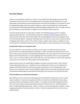 security robots
