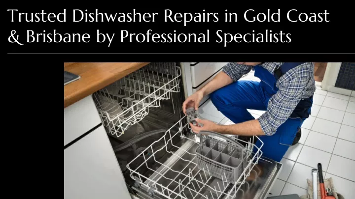 trusted dishwasher repairs in gold coast brisbane