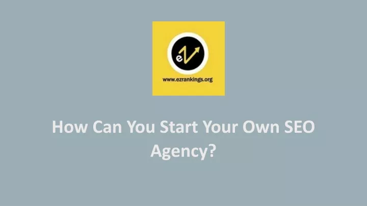 how can you start your own seo agency