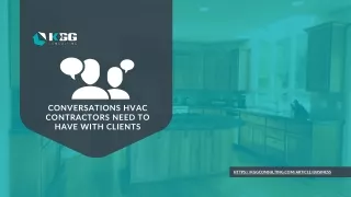 Conversations HVAC contractors need to have with clients