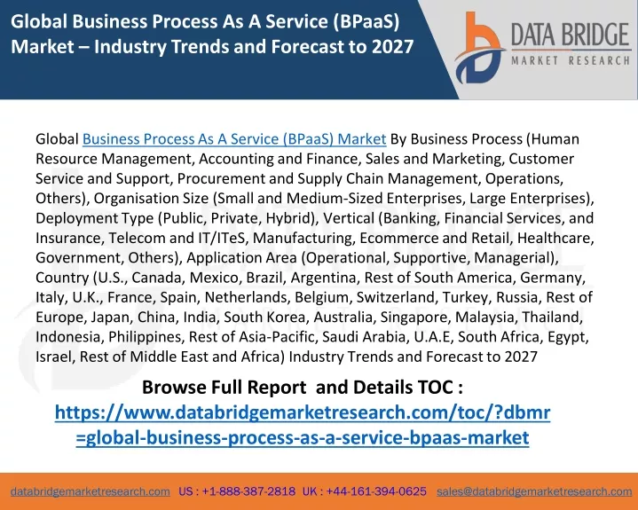 global business process as a service bpaas market