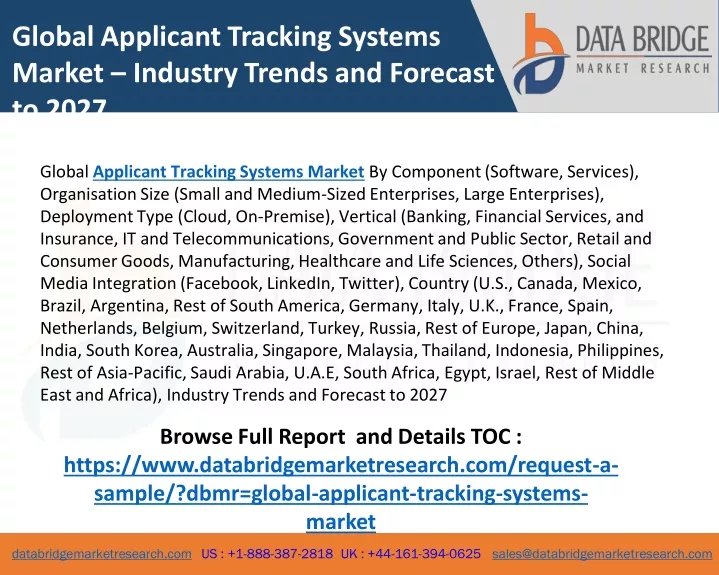 global applicant tracking systems market industry