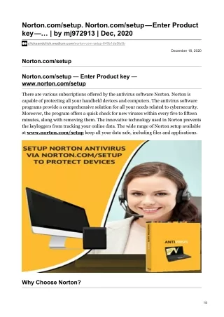 norton com setup norton com setup enter product