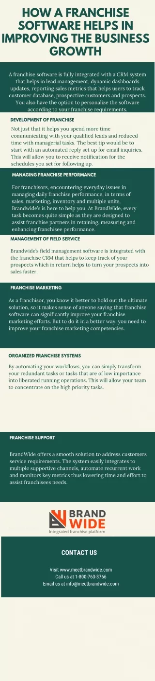 how a franchise software helps in improving