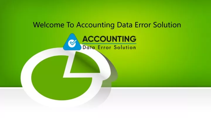 welcome to accounting data error solution
