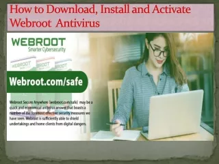 how to download install and activate webroot antivirus