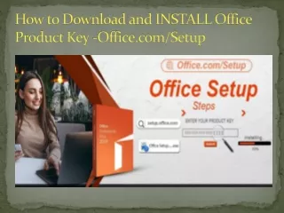 how to download and install office product key office com setup